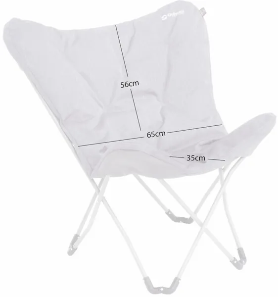 Outwell Seneca Lake Vlinderstoel - Grijs 4 Outwell Seneca Lake Vlinderstoel - Grijs - Afbeelding 2