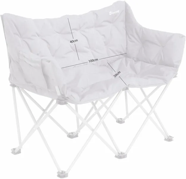 Outwell Sardis Lake Tweepersoons Vouwstoel - Grijs 5 Outwell Sardis Lake Tweepersoons Vouwstoel - Grijs - Afbeelding 3