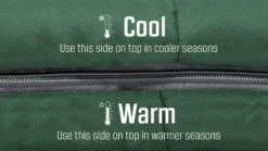 Outwell Contour Lux Slaapzak XL - Groen -Buiten Kamperen 1069 1900 5709388112651 contour lux xl groen feature photo3