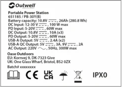 Outwell Akira 300 Power Station Draagbare Lithiumaccu 11 Outwell Akira 300 Power Station Draagbare Lithiumaccu -Buiten Kamperen 1070 1900 9f7df4ed c5db 4795 9fdb 697116fe000d 1280x960