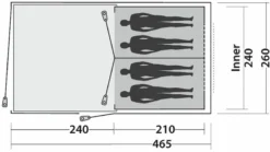 Easy Camp Galaxy 400 Steel Blue Tunneltent - 4 Personen -Buiten Kamperen 1179 1900 e5f08167 cd39 48bb 9924 b67496b9e714 1280x960