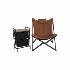 Bo-Camp Industrial Molfat Relaxstoel - Clay -Buiten Kamperen 1200352 15 1 1