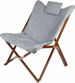 Bo-Camp Urban Outdoor Bloomsbury Vlinderstoel - Grijs - L -Buiten Kamperen 1200370 02 resultaat