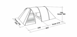 Easy Camp Galaxy 400 Rustic Green Tunneltent - 4 Personen 17 Easy Camp Galaxy 400 Rustic Green Tunneltent - 4 Personen -Buiten Kamperen 120391 galaxy 400 rustic green drawing perspective2