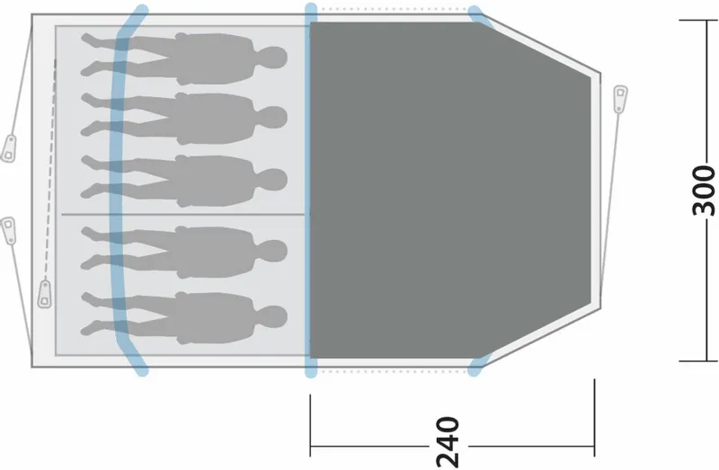 Outwell Starhill 5A Vloerkleed - Grijs 5 Outwell Starhill 5A Vloerkleed - Grijs - Afbeelding 3