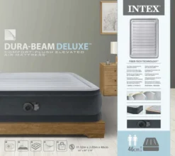 Intex Comfort Plush Hoog Luchtbed - Queensize (152 Cm) -Buiten Kamperen 1689 1900 64414nd pkg 2023 300