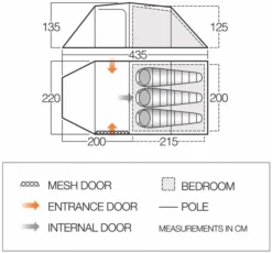 Vango Omega 350 Tunneltent - 3 Persoons - Groen -Buiten Kamperen 1900 1783 omega 350 1