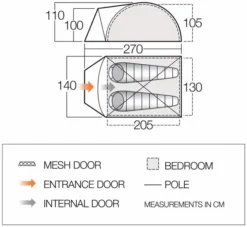 Vango Tay 200 Koepeltent - 2 Persoons - Groen 15 Vango Tay 200 Koepeltent - 2 Persoons - Groen -Buiten Kamperen 1900 1783 tay 200 1