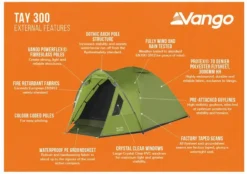 Vango Tay 300 Koepeltent - 3 Persoons - Groen 21 Vango Tay 300 Koepeltent - 3 Persoons - Groen -Buiten Kamperen 1900 1783 tay 300 3