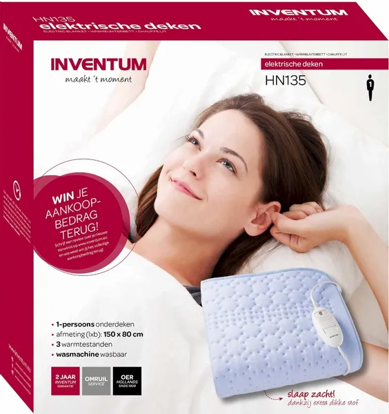 Inventum HN135 Elektrische Deken - 1 Persoons 6 Inventum HN135 Elektrische Deken - 1 Persoons - Afbeelding 4