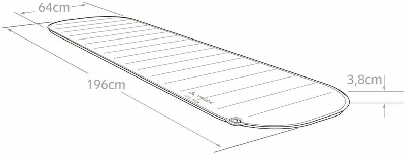 Vaude Tour 3.8 L Slaapmat - Rood 4 Vaude Tour 3.8 L Slaapmat - Rood - Afbeelding 2