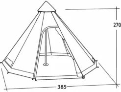 Easy Camp Moonlight Tipi 8 Familietent - 8 Persoons -Buiten Kamperen 900 1182 120381 moonlight tipi drawing perspective2