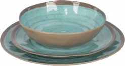 Bo-Camp Halo Melamine Serviesset - 12-delig - Aqua -Buiten Kamperen 900 1327 6181392 05