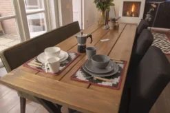 Bo-Camp Stone Melamine Serviesset - 16-delig - Grijs -Buiten Kamperen 900 1358 6181375 13