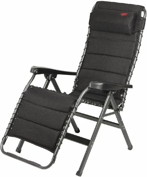 Crespo Air-Deluxe AP-232 Relaxstoel - Zwart 4 Crespo Air-Deluxe AP-232 Relaxstoel - Zwart - Afbeelding 2