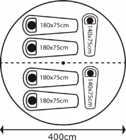 Bo-Camp Urban Outdoor Streeterville Bell Tent - 6 Persoons 22 Bo-Camp Urban Outdoor Streeterville Bell Tent - 6 Persoons -Buiten Kamperen 900 825 4472500 08