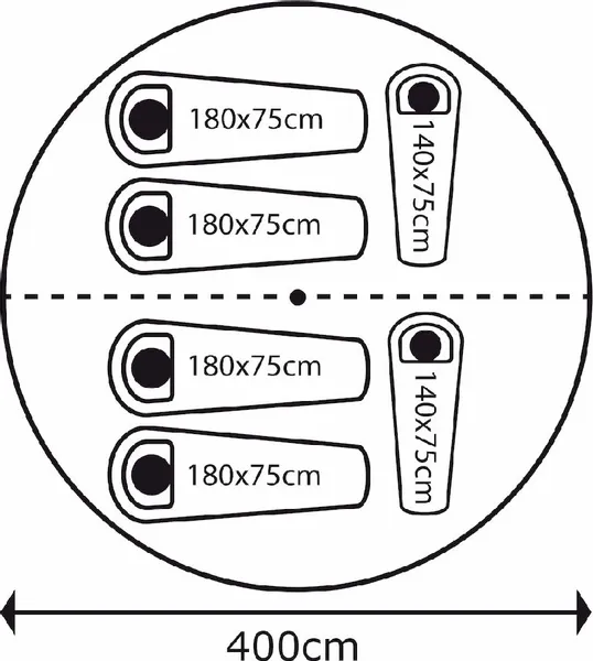 Bo-Camp Urban Outdoor Streeterville Bell Tent - 6 Persoons 12 Bo-Camp Urban Outdoor Streeterville Bell Tent - 6 Persoons - Afbeelding 10