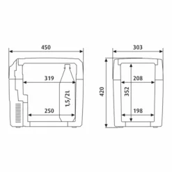 Dometic TropiCool TCX 21 Elektrische Koelbox - 21 Liter -Buiten Kamperen 900 900 tc21fl 9105302085 p400 t400