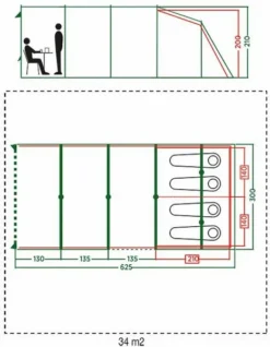 Coleman Vail Long Tunneltent - 4 Persoons -Buiten Kamperen 972 1900 coleman vail long tunneltent 4 persoons 4