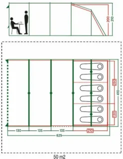Coleman Vail Long Tunneltent - 6 Persoons -Buiten Kamperen 972 1900 coleman vail long tunneltent 6 persoons 2