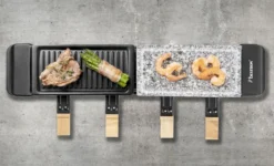 Bestron Raclette/Steengrill - 4 Personen -Buiten Kamperen bestron raclettesteengrill 4 personen 11