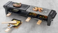 Bestron Raclette/Steengrill - 4 Personen -Buiten Kamperen bestron raclettesteengrill 4 personen 13