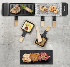 Bestron Raclette/Steengrill - 4 Personen -Buiten Kamperen bestron raclettesteengrill 4 personen 3