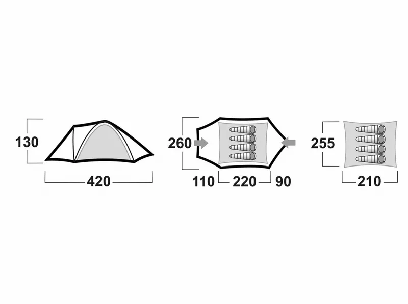 Husky Bizon Koepeltent - 4+ Persoons 13 Husky Bizon Koepeltent - 4+ Persoons - Afbeelding 11
