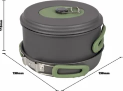 Bo-Camp Explorer Hard Anodized Pannenset - 4 Delig -Buiten Kamperen bo camp explorer pannenset 3