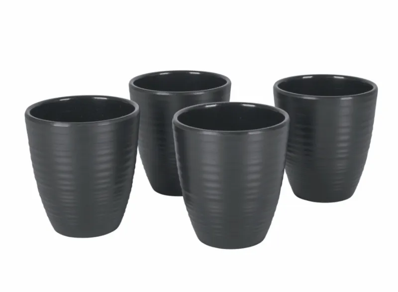 Bo-Camp Orville Melamine Serviesset - 16-delig - Antraciet 6 Bo-Camp Orville Melamine Serviesset - 16-delig - Antraciet - Afbeelding 4