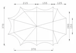 ESVO Bedouin 280 Piramidetent - 3-4 Persoons 23 ESVO Bedouin 280 Piramidetent - 3-4 Persoons -Buiten Kamperen esvo bedouin 280 1