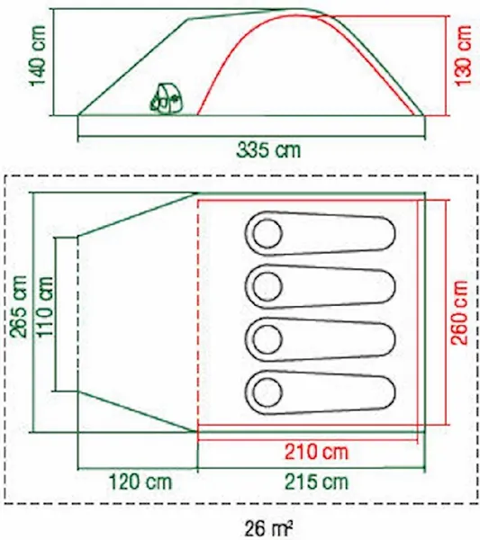 Coleman Kobuk Valley Blackout 4 Plus Koepeltent - 4 Persoons 18 Coleman Kobuk Valley Blackout 4 Plus Koepeltent - 4 Persoons - Afbeelding 16