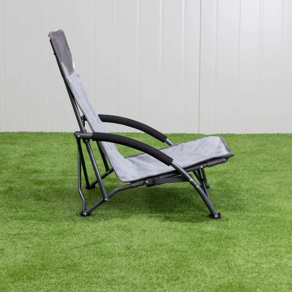 Kampa Sandy Low Chair Fog Vouwstoel - Grijs 5 Kampa Sandy Low Chair Fog Vouwstoel - Grijs - Afbeelding 3