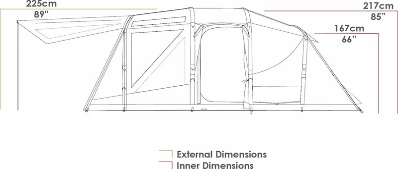 Zempire Aero TL Pro Opblaasbare Tent - 5 Persoons 18 Zempire Aero TL Pro Opblaasbare Tent - 5 Persoons - Afbeelding 16